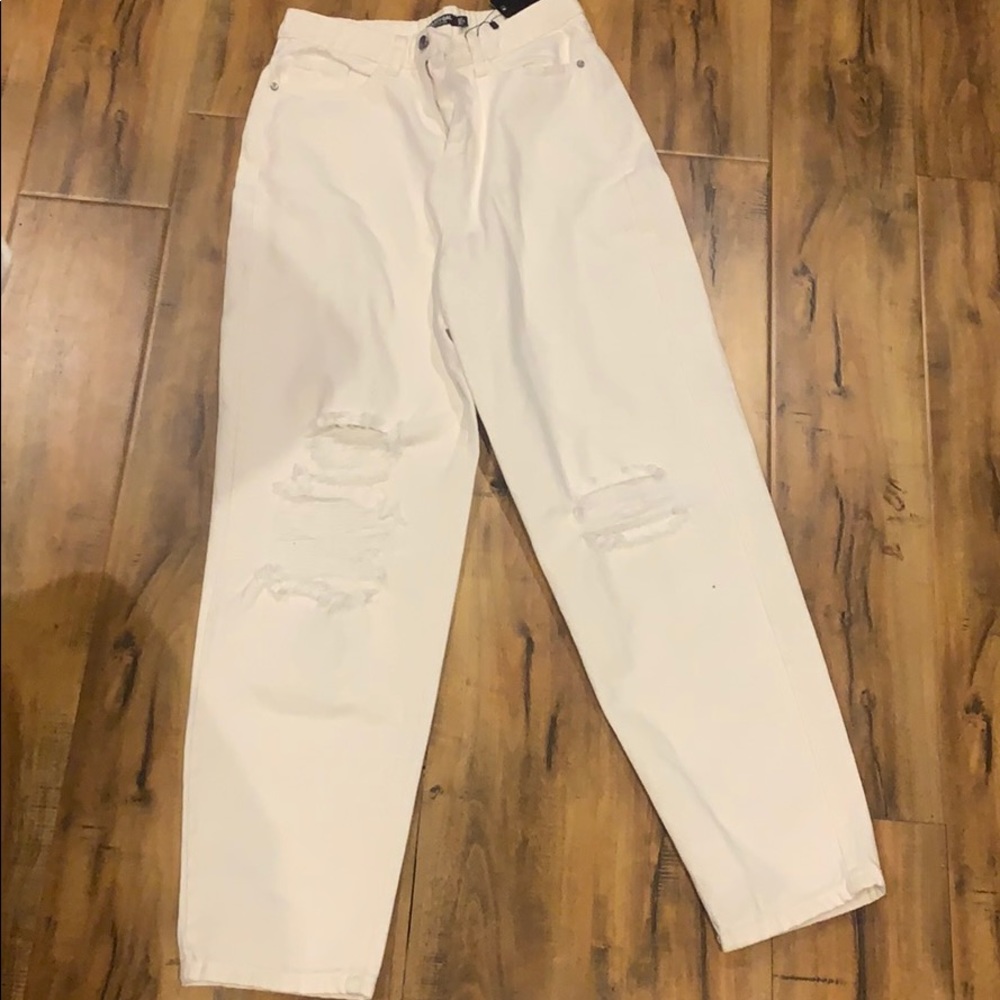 Nasty gal White Mom Jeans (NWTO)